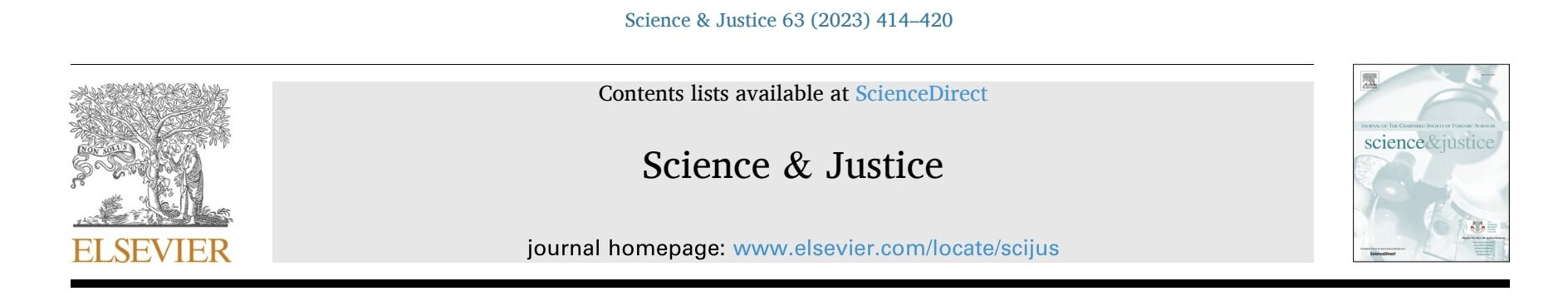 science and justice banner